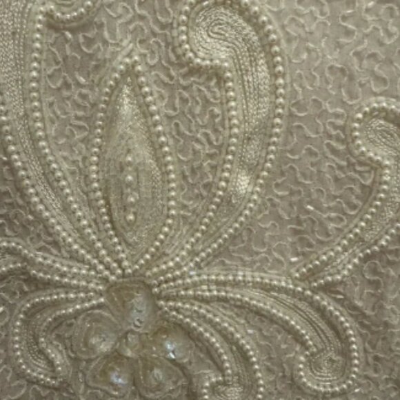 VINTAGE Nipon Boutique Cream Beaded Jacket - Picture 4 of 6